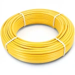 أنابيب HDPE PE 100 ضغط 10 بار قطر خارجي 50 مم سمك 4.6 مم لون أصفر