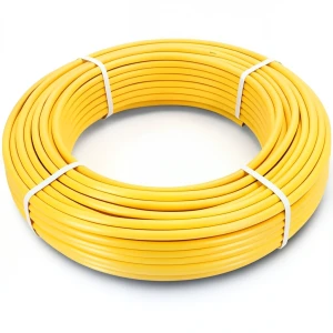 أنابيب HDPE PE 100 ضغط 10 بار قطر خارجي 50 مم سمك 4.6 مم لون أصفر
