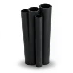 مواسير HDPE PE 100 ضغط 10 بار قطر خارجي 355 مم سمك 32.3 مم لون أسود