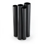 HDPE Pipes PE 80 Pressure 8 Bar 400 mm Diameter 36.4 mm Thickness Black