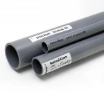 UPVC Pipes National Kham Schedule 80  Size 8 inch Thickness 12.7 mm Gray Colour