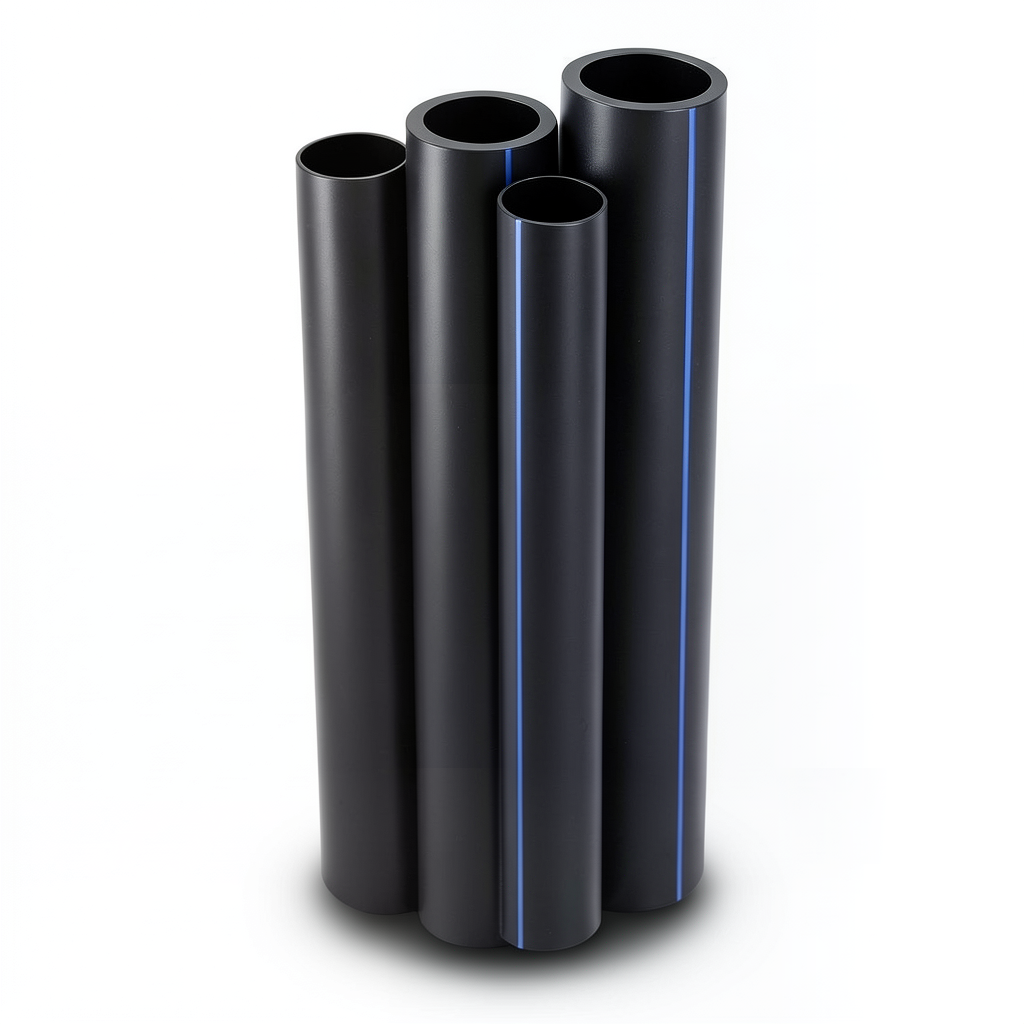 HDPE Pipes PE 80 Pressure 8 Bar Outside Diameter 355 mm Thickness 32.3 mm Black
