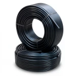 أنابيب HDPE PE 100 ضغط 6 بار قطر خارجي 50 مم سمك 2 مم لون أسود