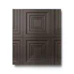 Geometric WallPaper, Dark Brown Color, Size 10m×1.06m, Model Z46028  