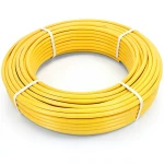 أنابيب HDPE PE 100 ضغط 10 بار قطر خارجي 50 مم سمك 4.6 مم لون أصفر