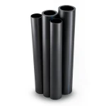 HDPE Pipes PE 100 Pressure 10 Bar Outside Diameter 355 mm Thickness 32.3 mm Black