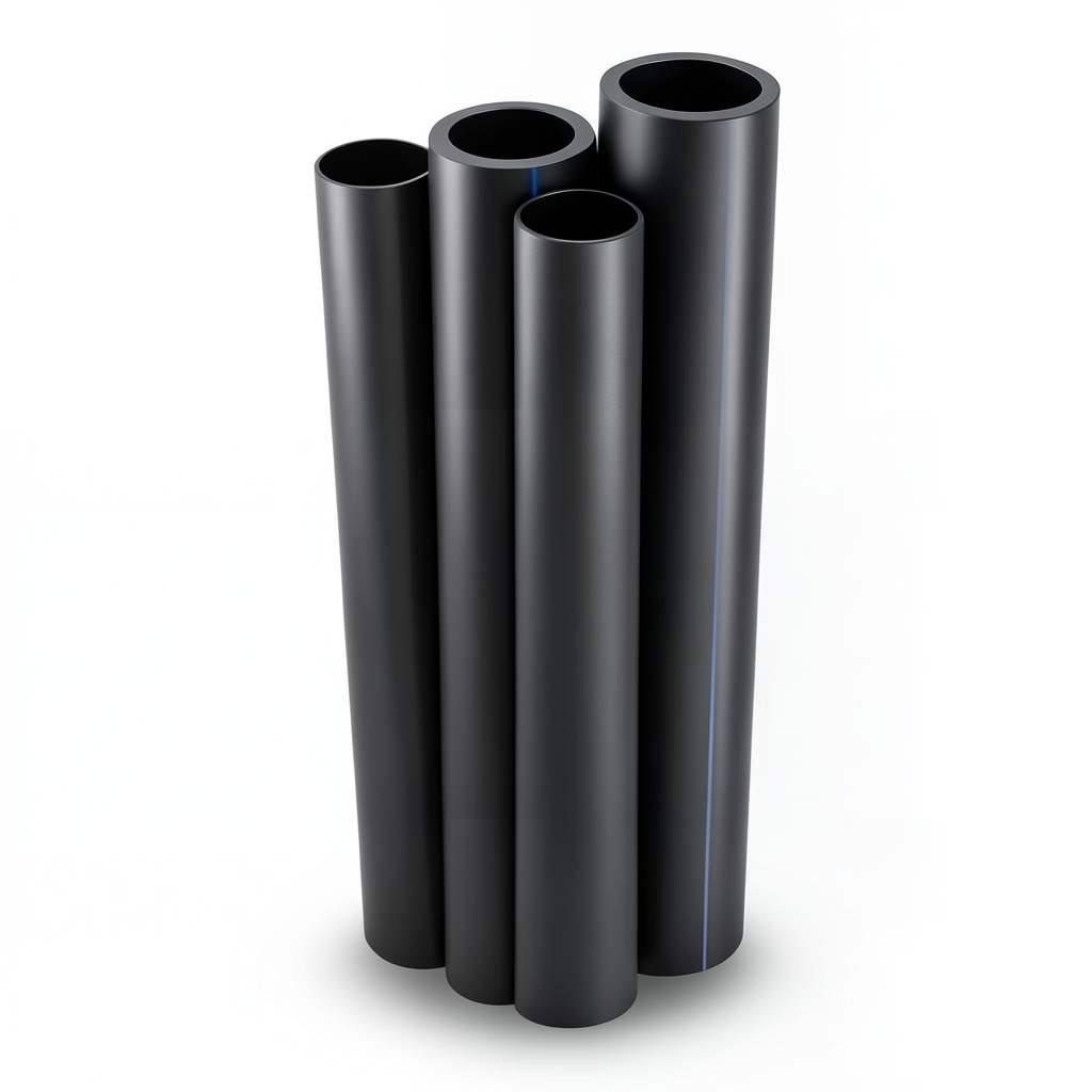 HDPE Pipes PE 100 Pressure 10 Bar Outside Diameter 355 mm Thickness 32.3 mm Black