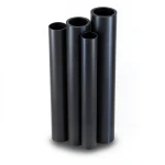 مواسير HDPE PE 80 ضغط 8 بار قطر خارجي 355 مم سمك 32.3 مم لون أسود