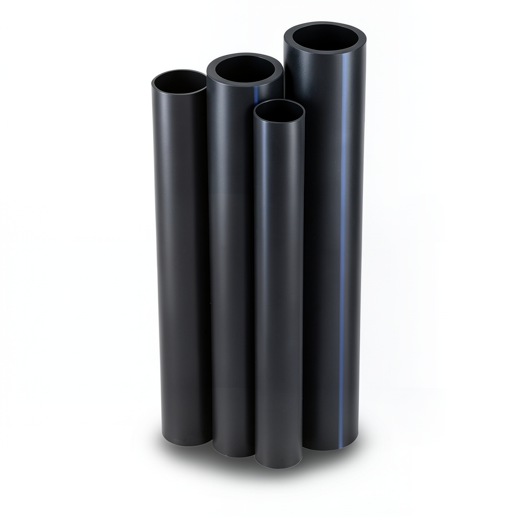 مواسير HDPE PE 80 ضغط 8 بار قطر خارجي 355 مم سمك 32.3 مم لون أسود