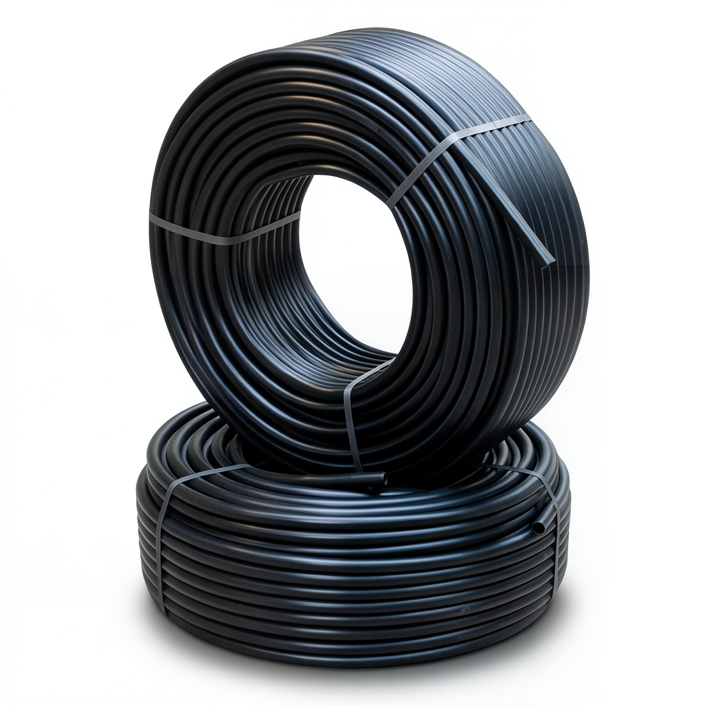 HDPE Pipes PE 100 6 Bar Pressure 110 mm OD 4.2 mm Thickness Black