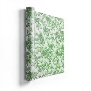 Tree Patterned Wallpaper 15.6m×106cm Green Color