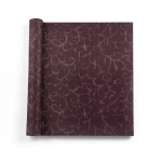 Leaf Patterned Wallpaper 15.6m x 106cm Dark Red
