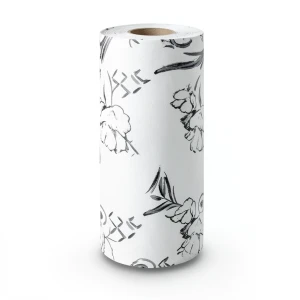Floral Wallpaper Length 10 meters Width 53 cm White Color