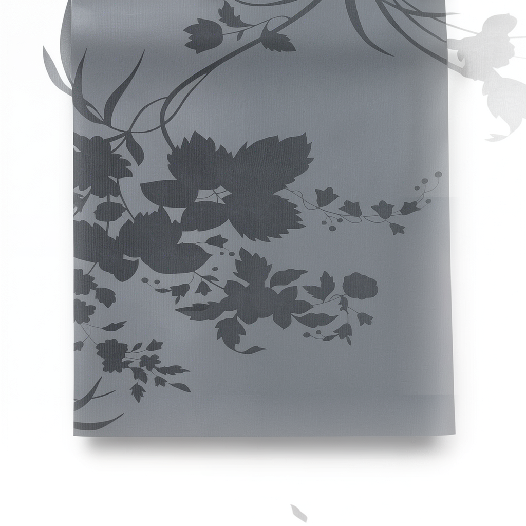 Dark Gray Rose Wallpaper 10m x 53 cm, Elegant Design