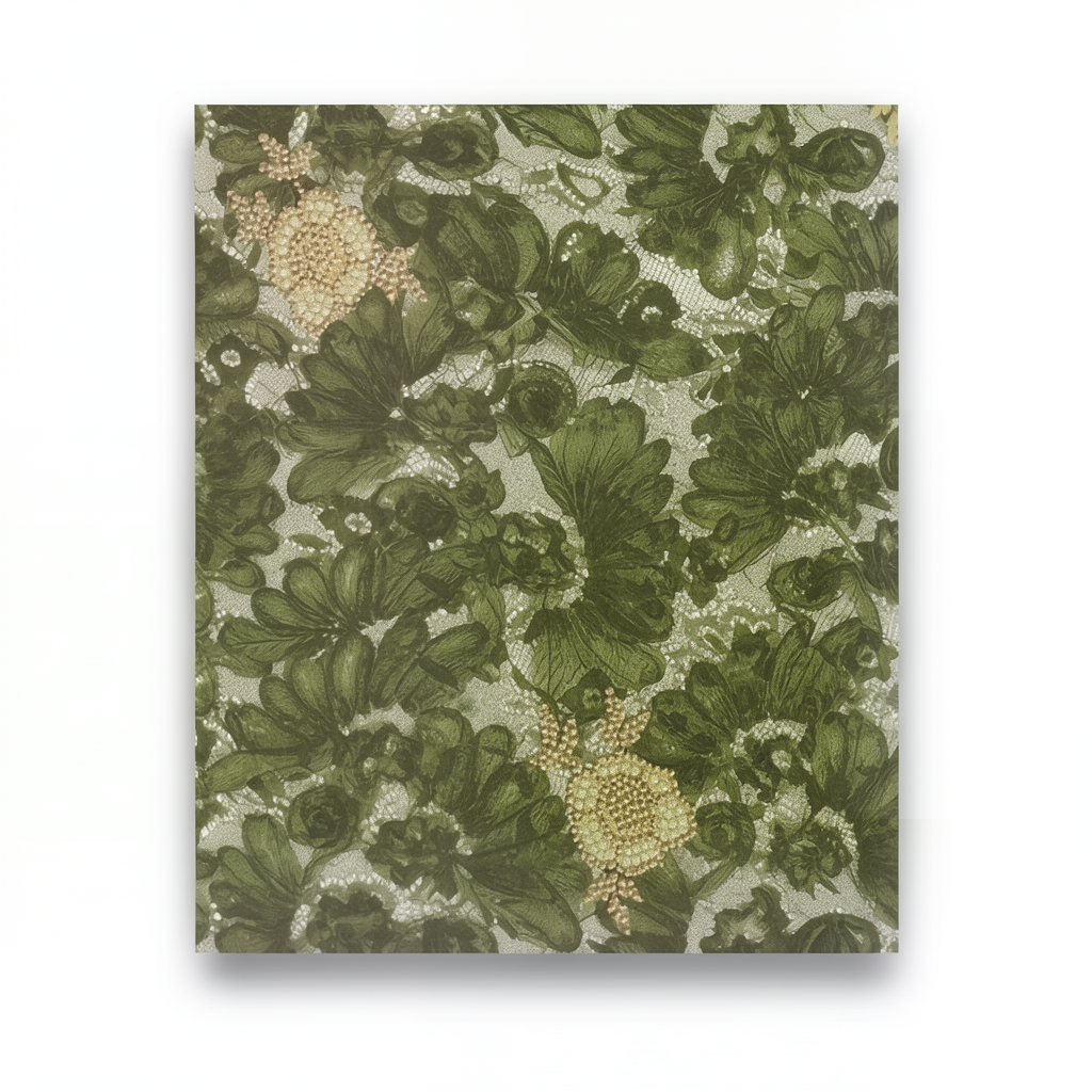 Italian Wall Decoration Olive Color 10m x 0.73m Model 24102