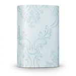 Floral Wallpaper Vinyl Cover 15.6m x 106cm Sky Silver