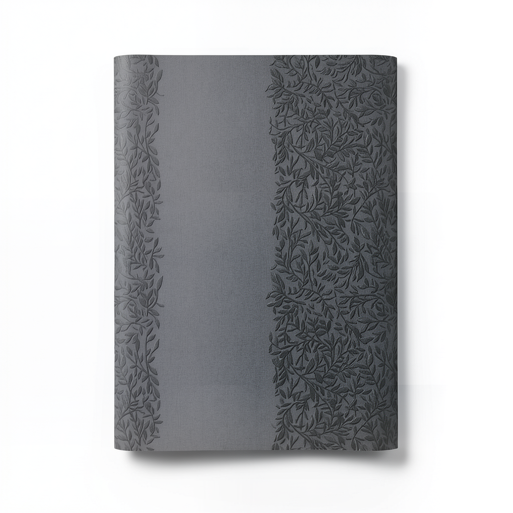 Wallpaper Tree-Patterned Design 15.6m×106cm Dark and Faint Grey