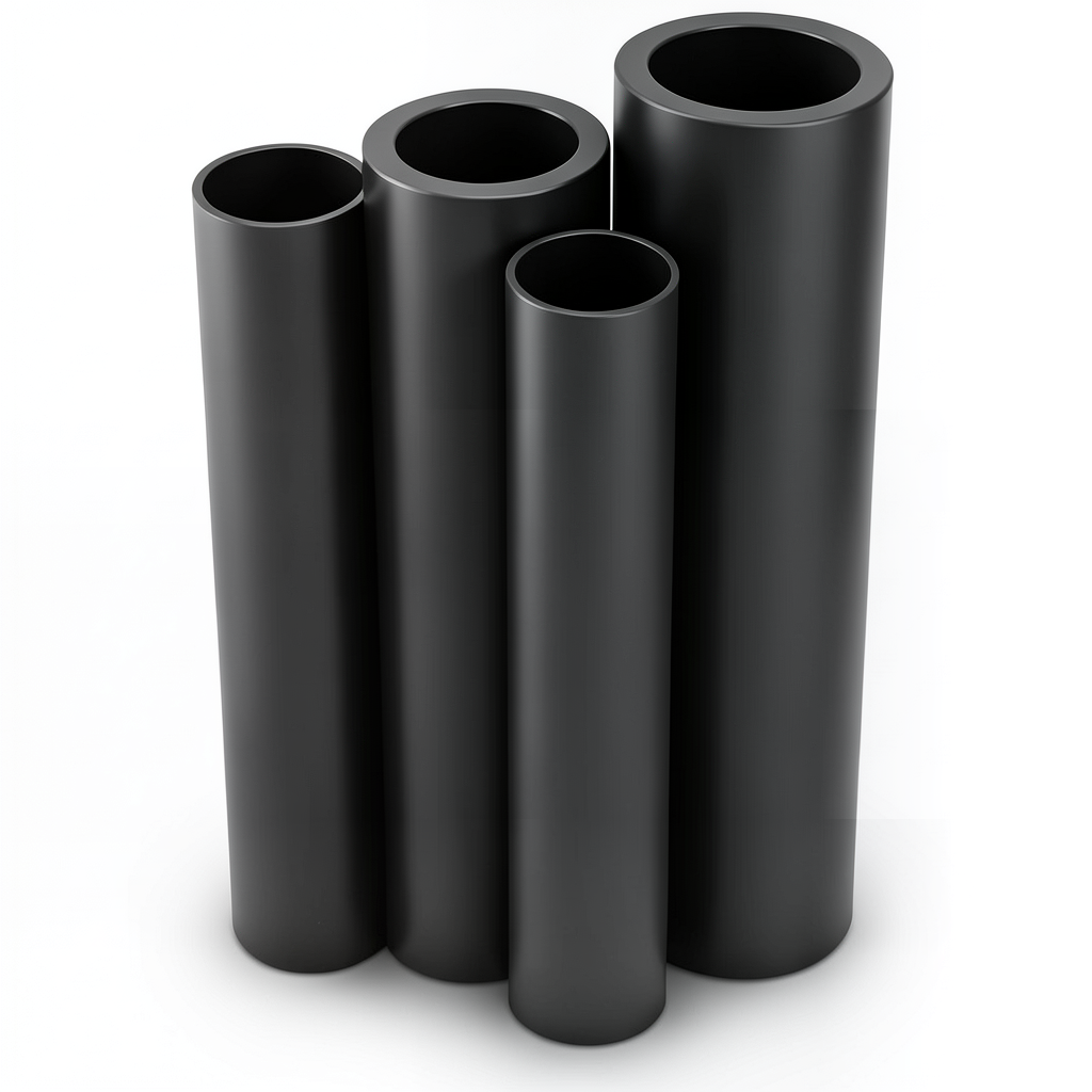 أنابيب HDPE PE 100 ضغط 10 بار قطر خارجي 400 مم سمك 36.4 مم لون أسود