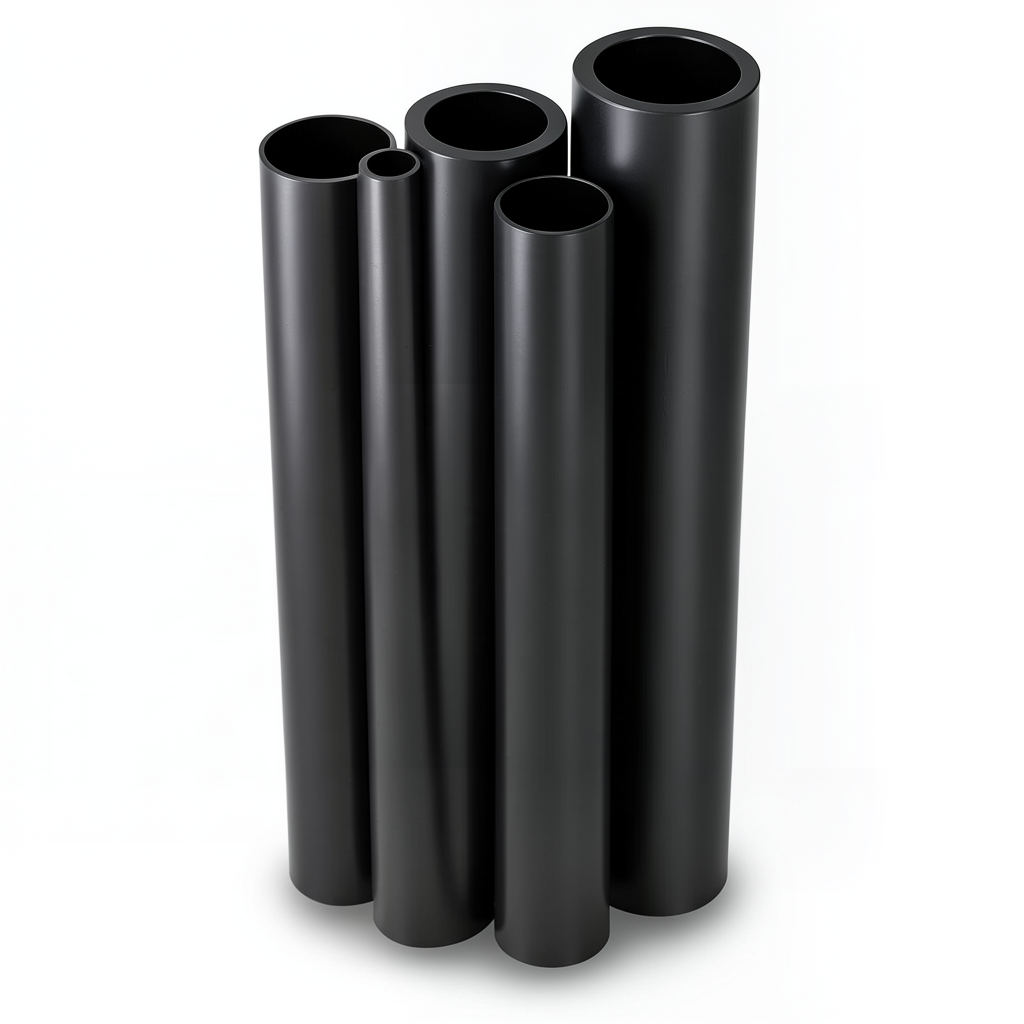 أنابيب HDPE PE 80 ضغط 8 بار قطر 400 مم سمك 36.4 مم لون أسود