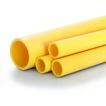أنابيب HDPE PE 80 ضغط 8 بار قطر 400 مم سمك 36.4 مم لون أصفر