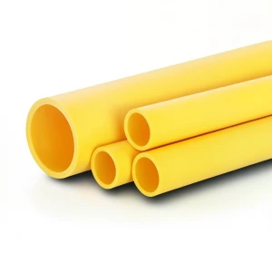 أنابيب HDPE PE 100 ضغط 10 بار قطر خارجي 400 مم سمك 36.4 مم لون أصفر
