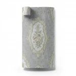 Italian Wallpaper, Gray with Beige Color, Length 10 m, Width 0.73 m, Model 27008