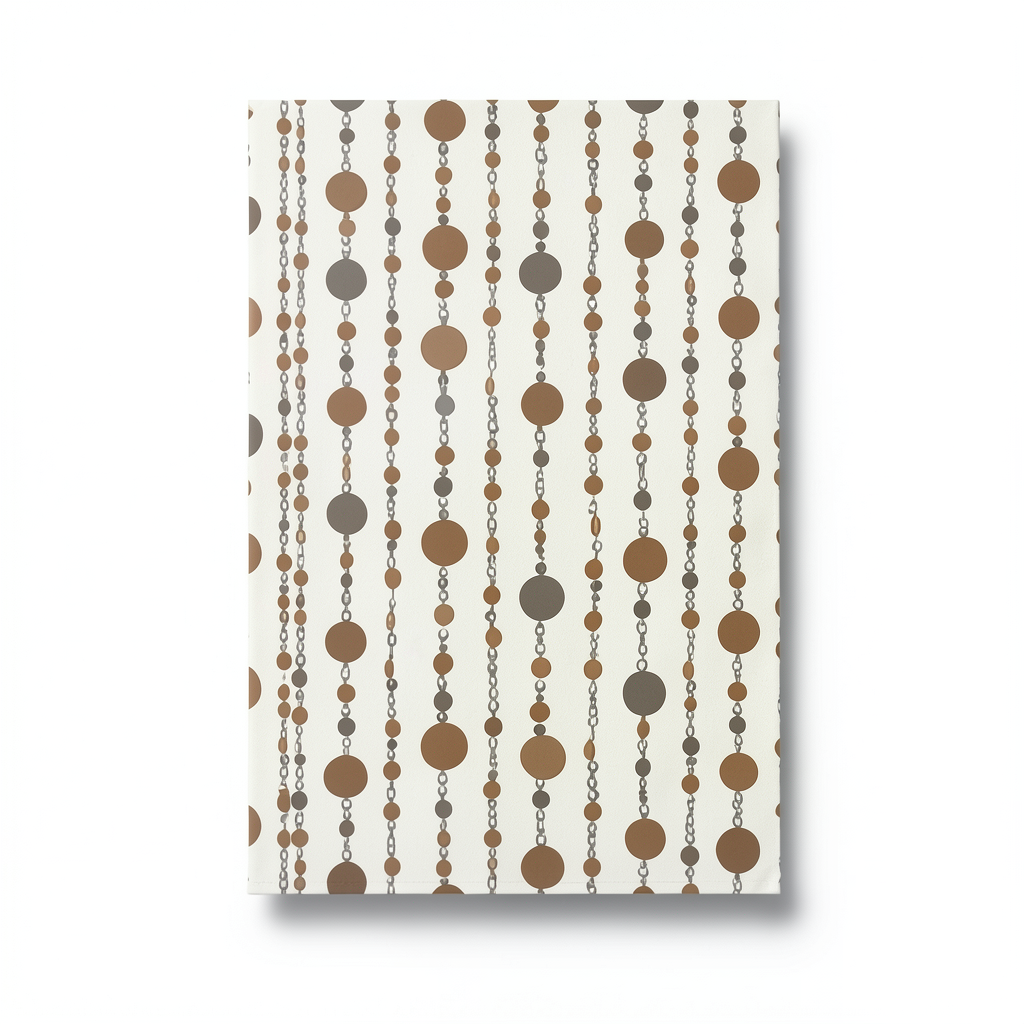 American Wall Covering Youth & Children 10m x 0.53m Off White Brown
