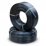 أنابيب HDPE الراجحي PE 80 ضغط 12.5 بار قطر خارجي 50 مم سمك 4.6 مم لون اسود
