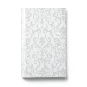 Wallpaper Tree-Patterned Design Size 15.6m×106cm White Gray