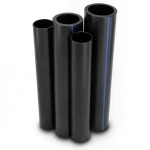 أنابيب HDPE PE 100 ضغط 6 بار قطر خارجي 180 مم سمك 6.9 مم لون أسود