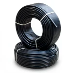 أنابيب HDPE PE 100 ضغط 6 بار قطر خارجي 140 مم سمك 5.4 مم لون أسود