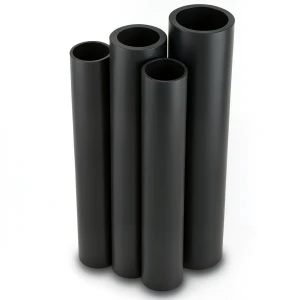 أنابيب HDPE PE 100 ضغط 6 بار قطر خارجي 225 مم سمك 8.6 مم لون أسود
