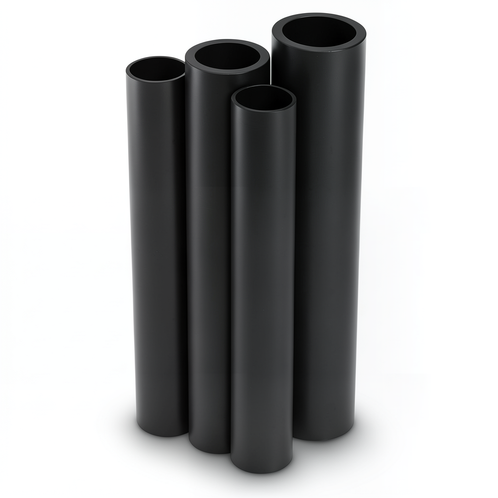 Al-Rajhi HDPE Pipes PE 100 Pressure 6 Bar Outer Diameter 500 mm Thickness 19.1 mm Black