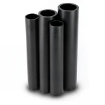 أنابيب HDPE PE 100 ضغط اسمي 6 بار قطر خارجي 560 مم سمك 21.4 مم أسود