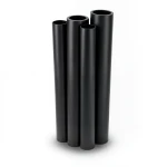 HDPE Pipes PE 100 Pressure 6 Bar Outer Diameter 180 mm Thickness 6.9 mm Black