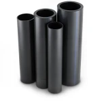 HDPE Pipes PE 100 Pressure 6 Bar Outer Diameter 200 mm Thickness 7.7 mm Black