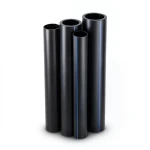 HDPE Pipes PE 100 Pressure 6 Bar Outer Diameter 710 mm Thickness 27.2 mm Black