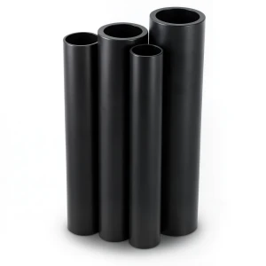 أنابيب HDPE PE 100 ضغط 6 بار قطر خارجي 225 مم سمك 8.6 مم لون أسود