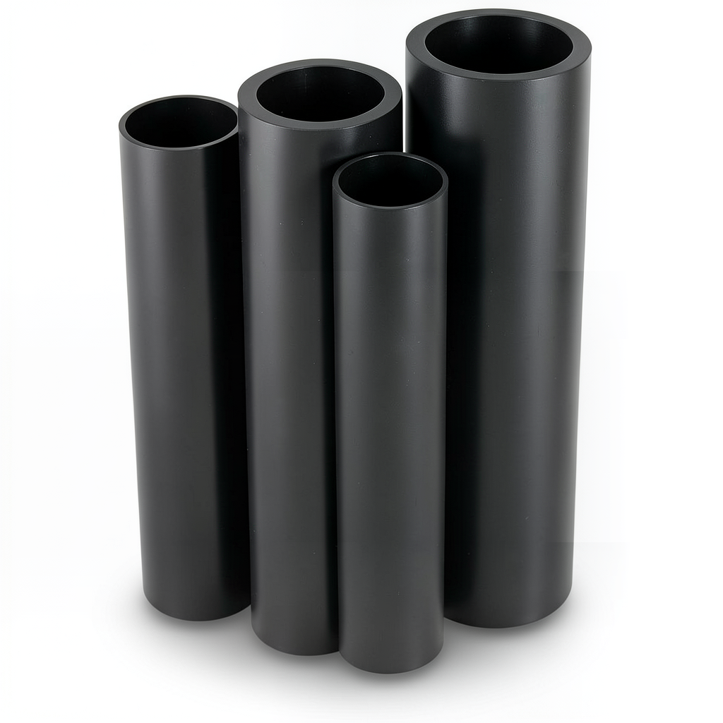 أنابيب HDPE الراجحي PE 100 ضغط اسمي 6 بار قطر خارجي 315 مم سمك 12.1 مم لون أسود
