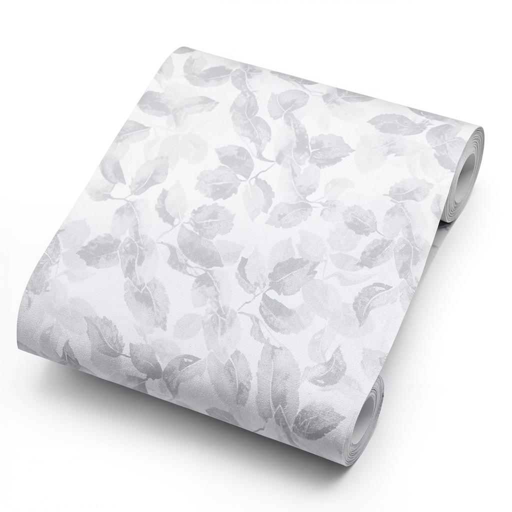 Wallpaper Tree-Patterned Design 15.6m×106cm Gray Color