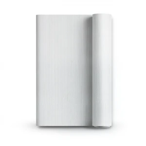 ورق حائط تصميم مقلم مقاس 15.6 م×106 سم لون رمادي فاتح