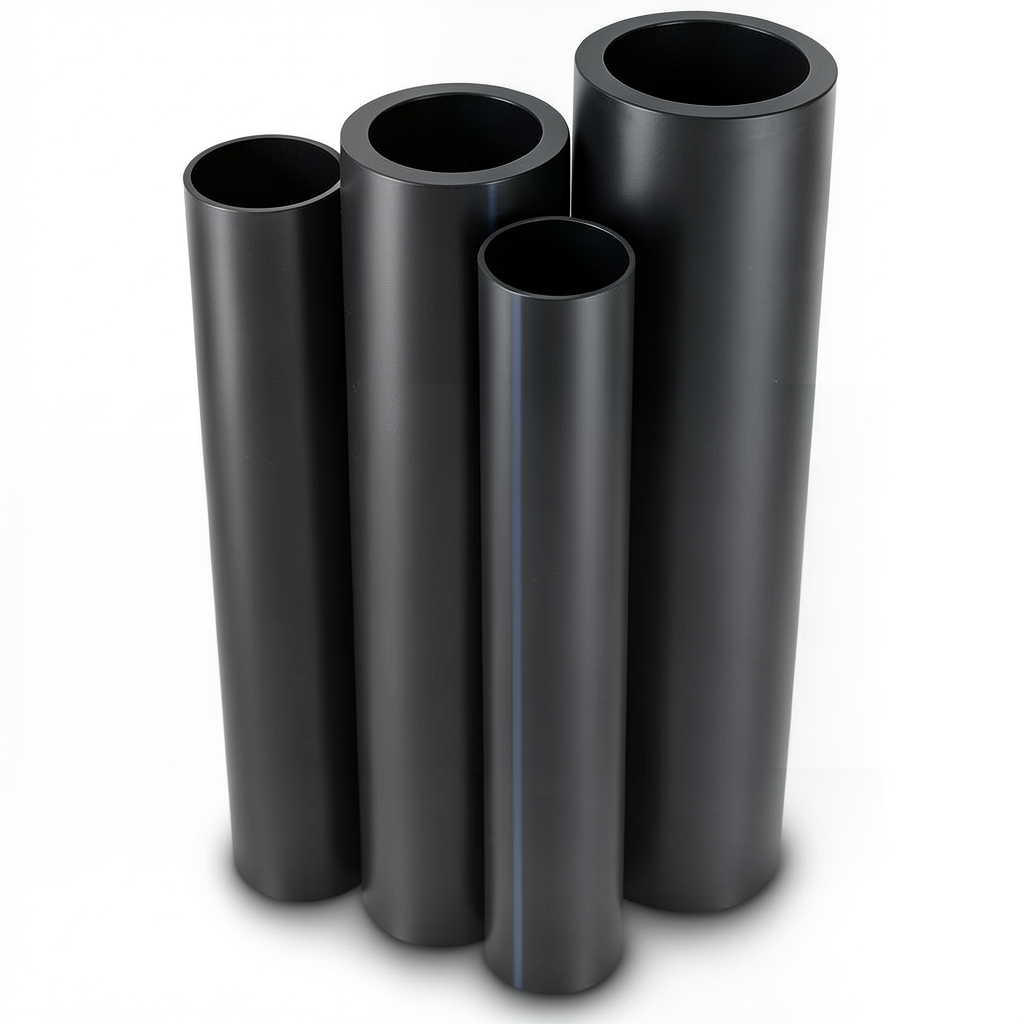 HDPE Pipes PE 100 Pressure 4 Bar Outside Diameter 355 mm Thickness 3.5 mm Black
