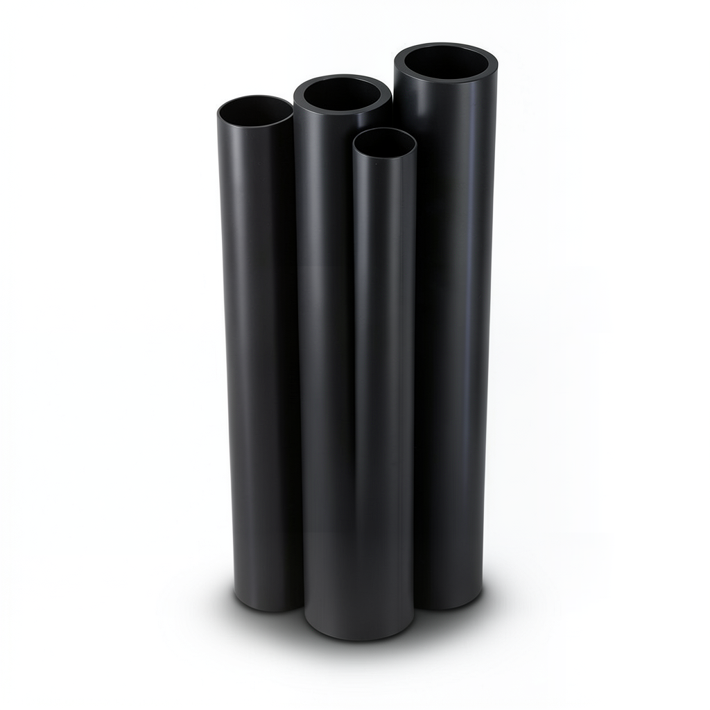 HDPE Pipes PE 100 Pressure 4 Bar Diameter 450 mm Thickness 11.0 mm Black