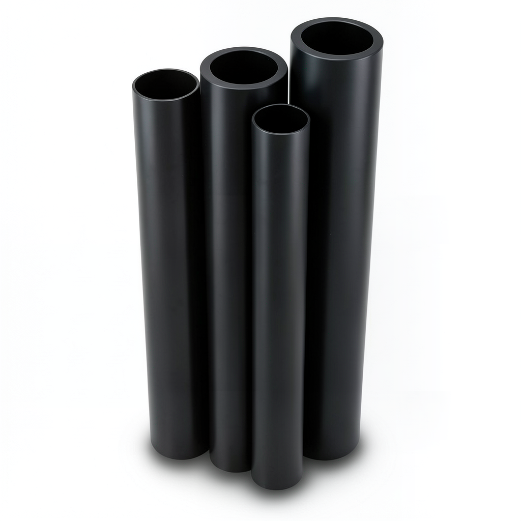 Al-Rajhi HDPE Pipes PE 100 Pressure 4 Bar Diameter 500 mm Thickness 12.3 mm Black