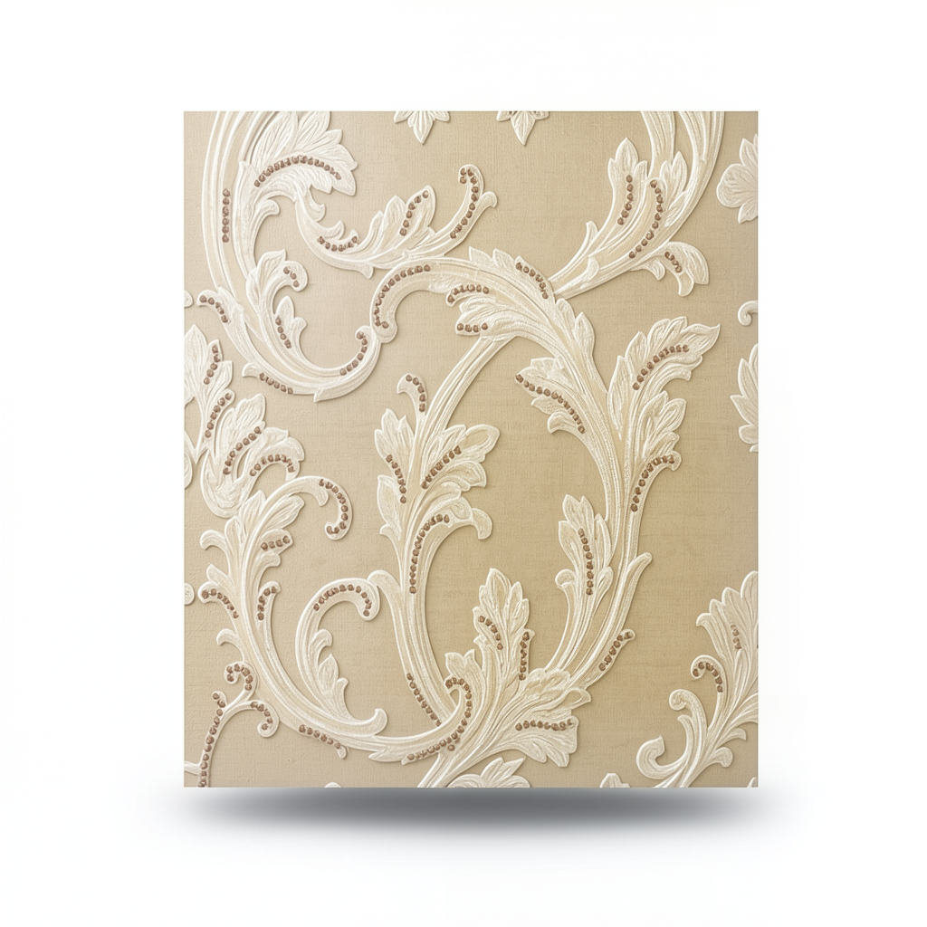 Italian Wall Decoration 10m x 0.73m Beige Color, Model 24117