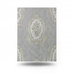 Italian Wallpaper, Gray with Beige Color, Length 10 m, Width 0.73 m, Model 27008