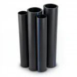 مواسير HDPE البولي ايثيلين الراجحي PE 63 ضغط 10 بار قطر خارجي 250 مم سمك 22.7 مم لون اسود