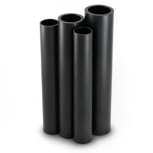 أنابيب HDPE PE 100 ضغط اسمي 6 بار قطر خارجي 560 مم سمك 21.4 مم أسود