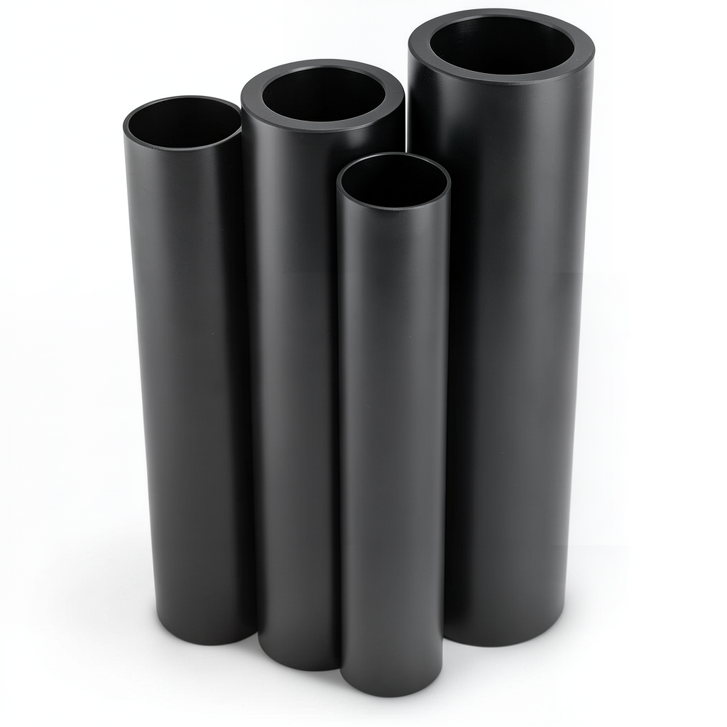 Al-Rajhi HDPE Pipes PE 100 6 Bar Pressure 630 mm Diameter 24.1 mm Thickness Black