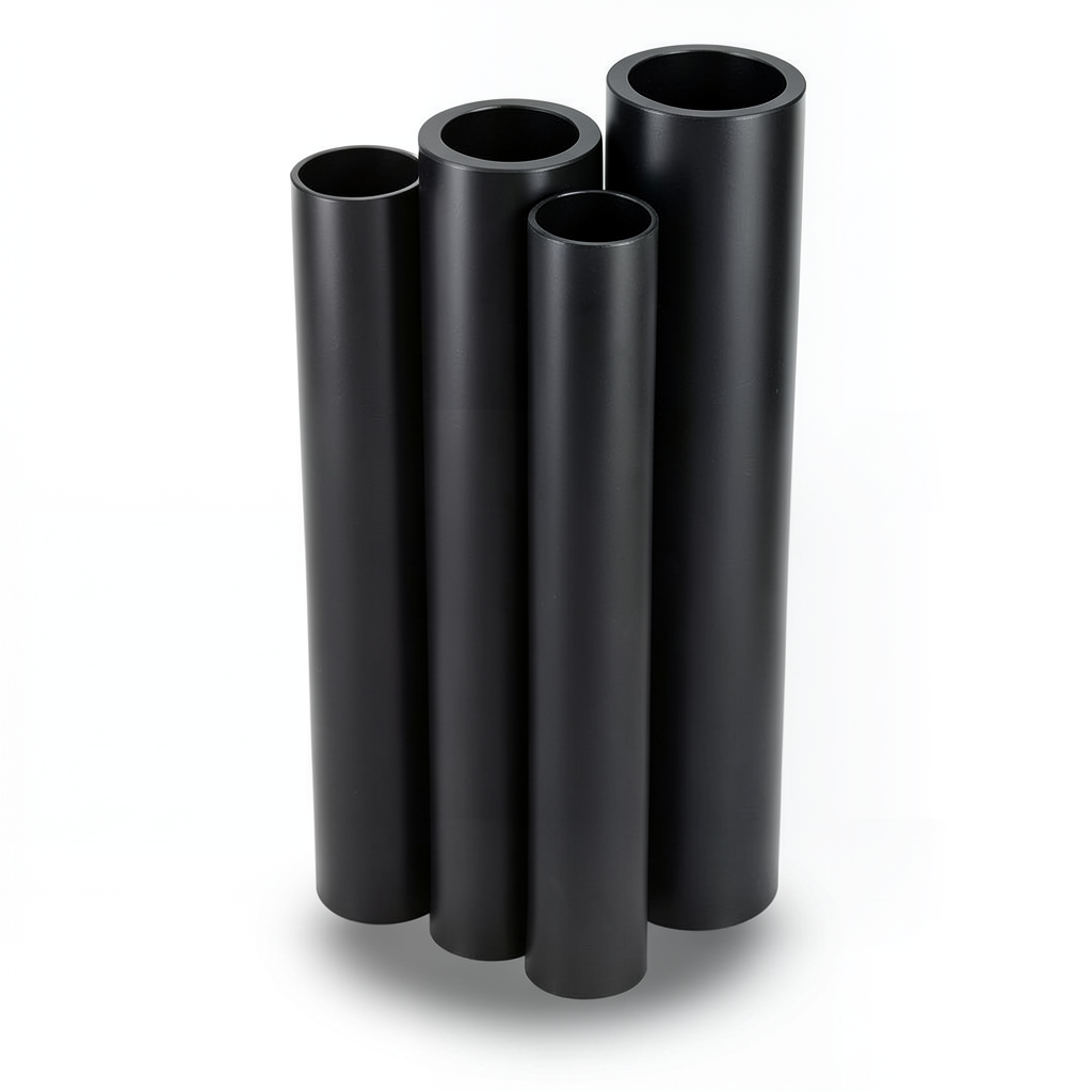مواسير HDPE PE 100 ضغط 6 بار قطر خارجي 710 مم سمك 27.2 مم لون أسود